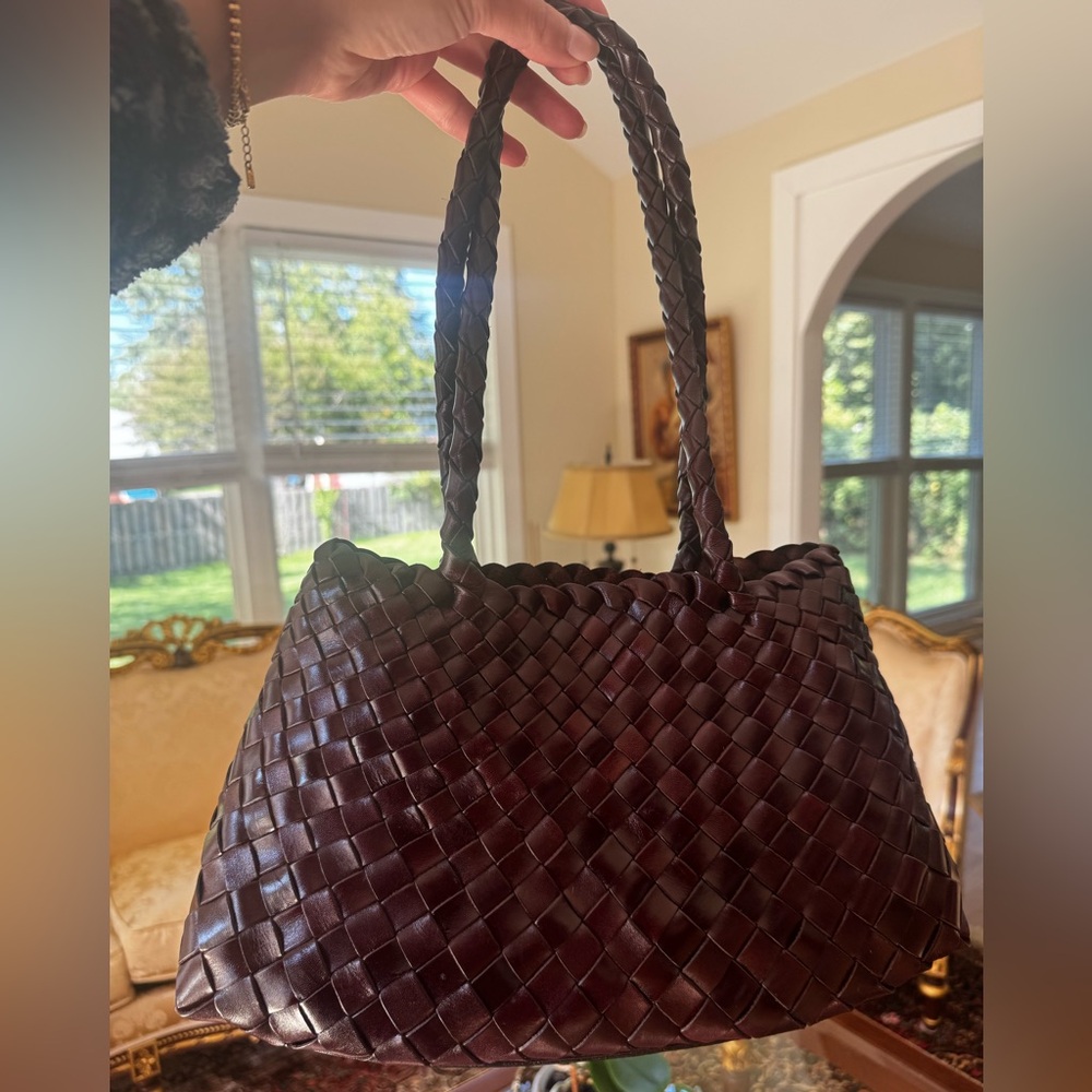 Woven Brown Handbag